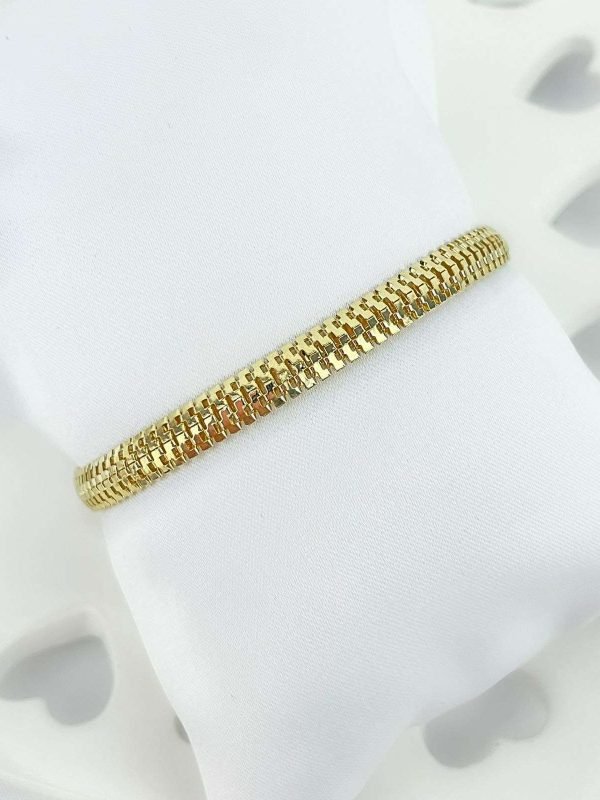 Pulseira Skane Chain Semijoia Ouro 18K